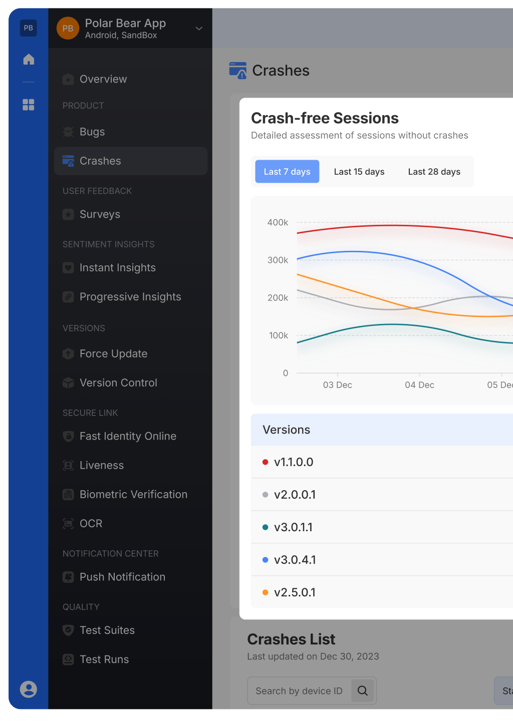 android crash reporting tools